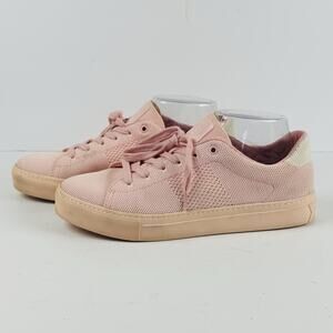 Greats Brooklyn Royale Knit Pink Sneakers Womens Size 8.5 Casual Low Top Shoes